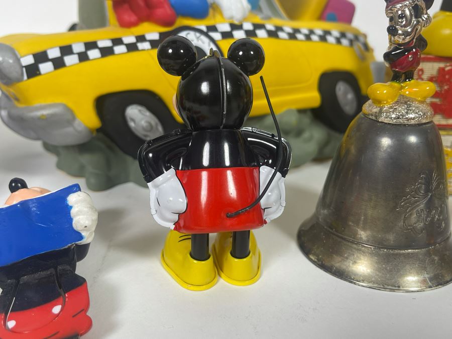 JUST ADDED - Disney Mickey Mouse Lot With Schylling Car, Illco Mickey Mouse Pre-School Toy, Wind-Up Toys And More [Photo 6]