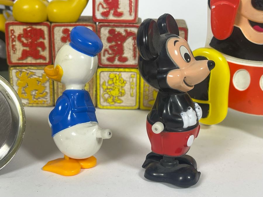 JUST ADDED - Disney Mickey Mouse Lot With Schylling Car, Illco Mickey Mouse Pre-School Toy, Wind-Up Toys And More [Photo 11]
