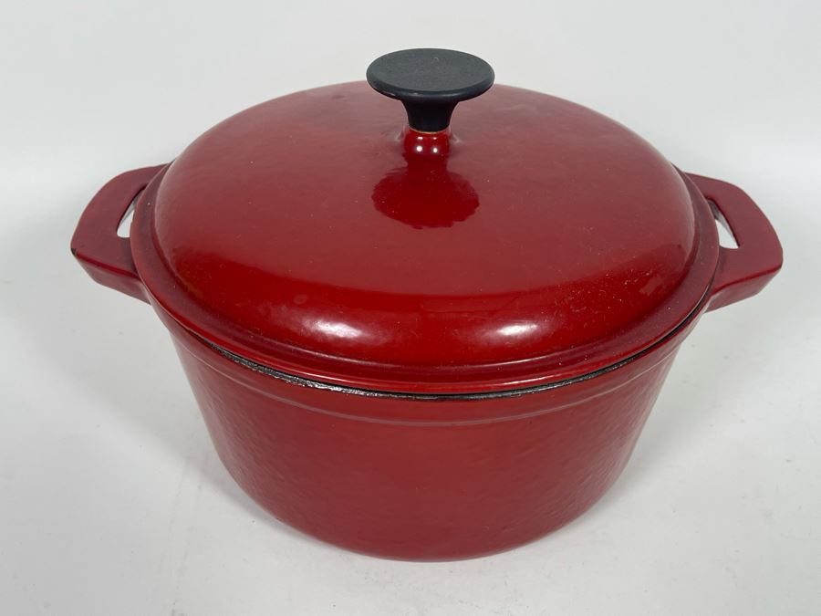JUST ADDED BELLA Enameled Cast Iron Pot Dutch Oven With Lid 12W