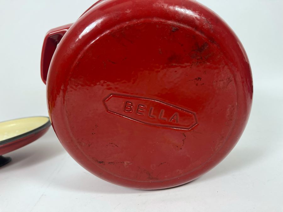 JUST ADDED - BELLA Enameled Cast Iron Pot Dutch Oven With Lid 12W [Photo 4]