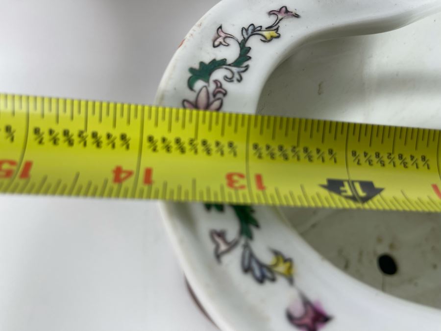 JUST ADDED - Chinese Porcelain Planter With Stand 14W X 10.5H [Photo 13]