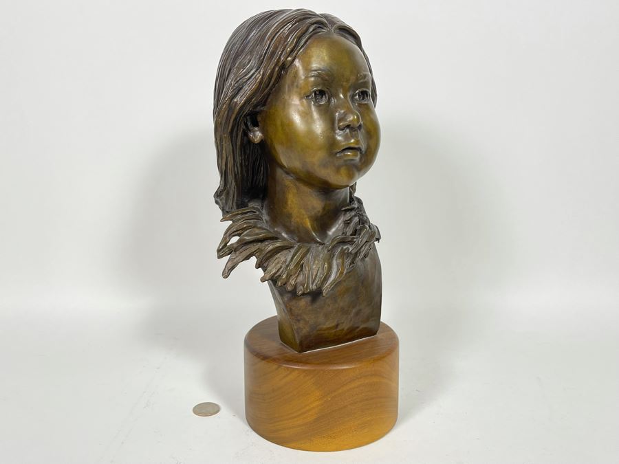Limited Edition Bronze Sculpture By Renee Thompson 1989 1 Of 24 14H [Photo 6]
