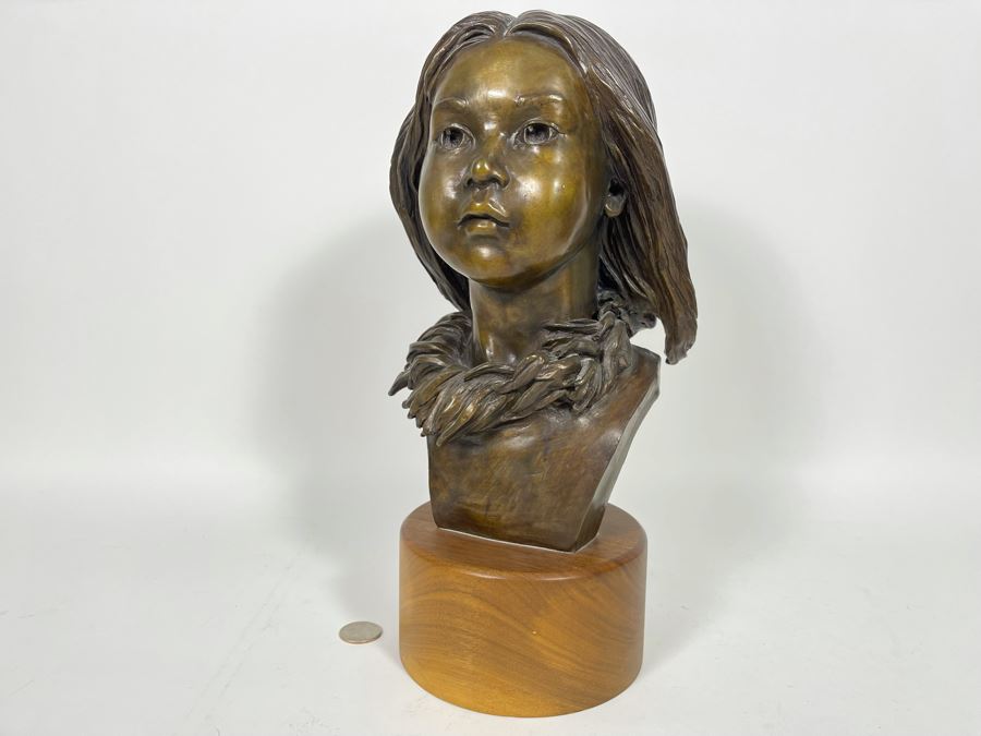 Limited Edition Bronze Sculpture By Renee Thompson 1989 1 Of 24 14H [Photo 13]