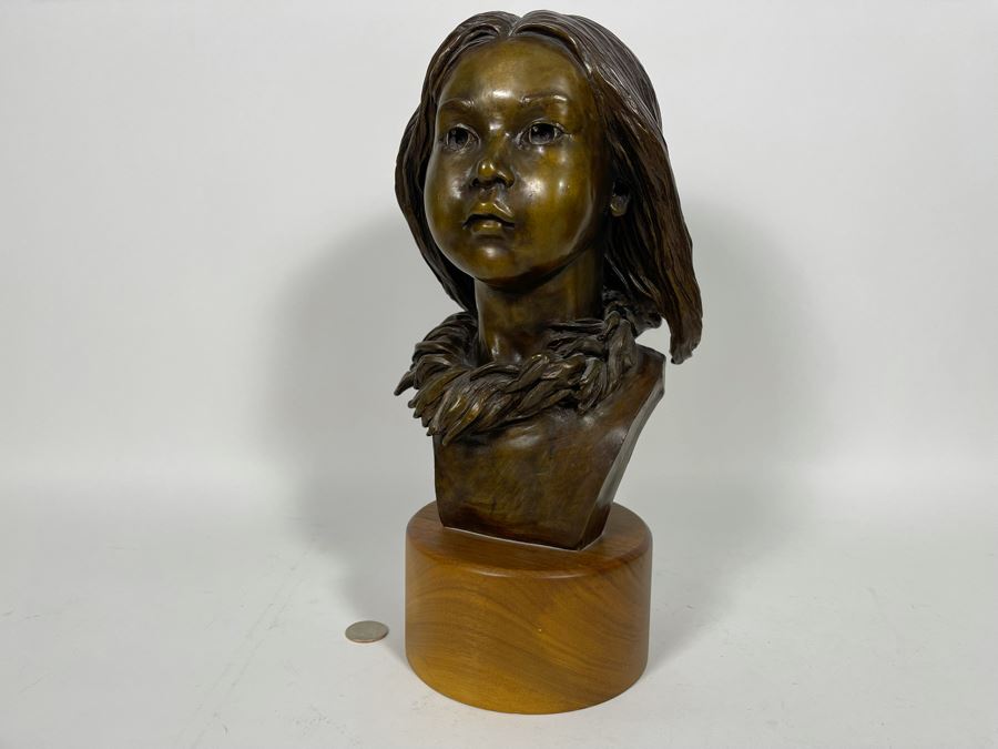 Limited Edition Bronze Sculpture By Renee Thompson 1989 1 Of 24 14H [Photo 14]