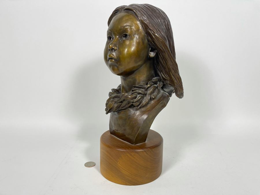 Limited Edition Bronze Sculpture By Renee Thompson 1989 1 Of 24 14H [Photo 12]