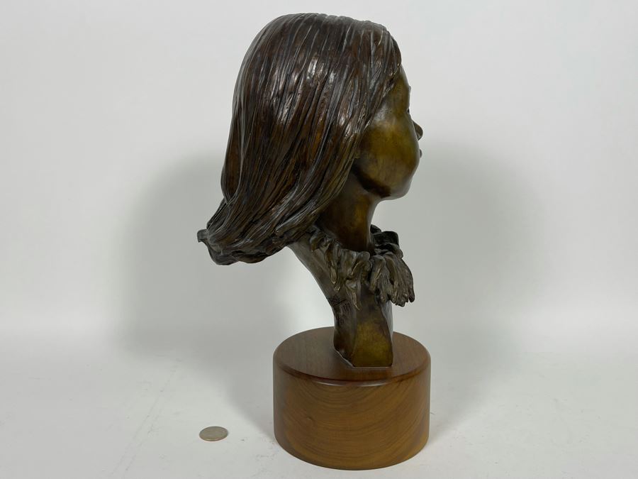 Limited Edition Bronze Sculpture By Renee Thompson 1989 1 Of 24 14H [Photo 7]
