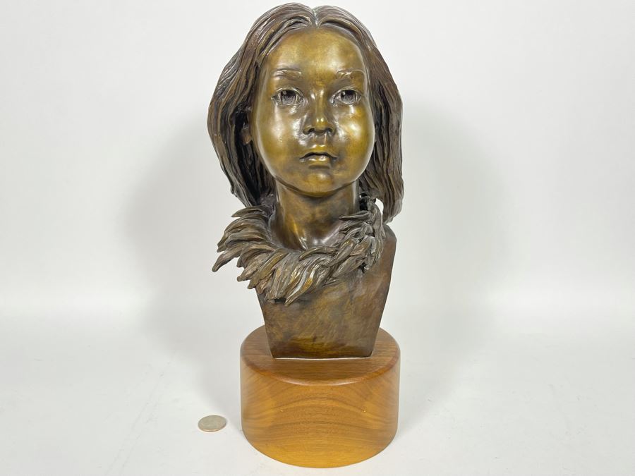 Limited Edition Bronze Sculpture By Renee Thompson 1989 1 Of 24 14H [Photo 4]