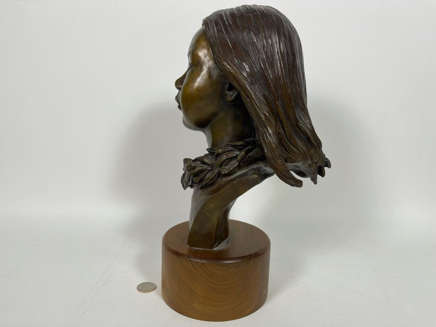 Limited Edition Bronze Sculpture By Renee Thompson 1989 1 Of 24 14H [Photo 10]
