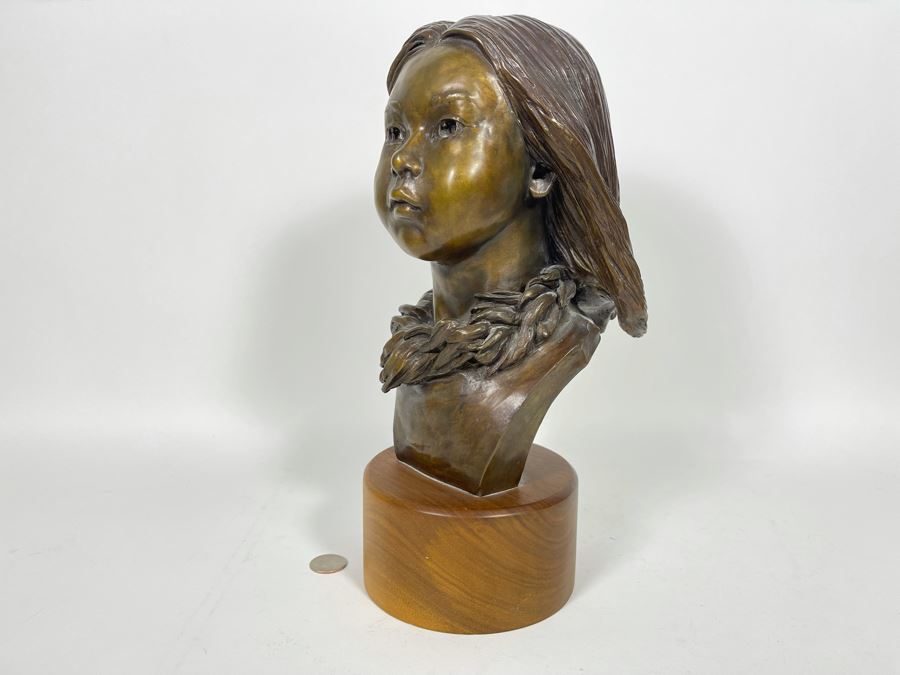 Limited Edition Bronze Sculpture By Renee Thompson 1989 1 Of 24 14H [Photo 11]