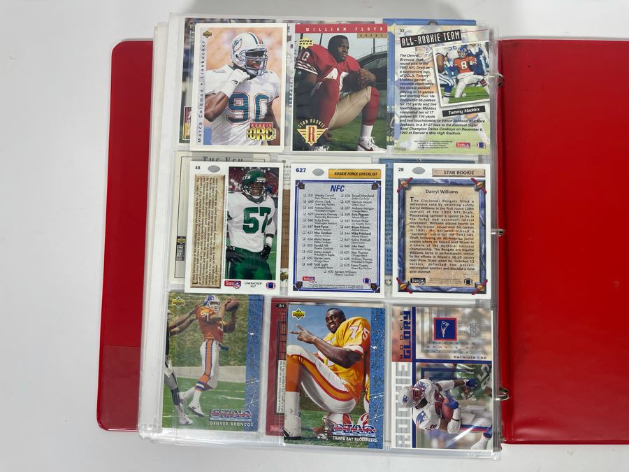Large Collection Of Rookie Football Cards Approximately 380 Rookie Cards - See Photos For All Cards [Photo 52]