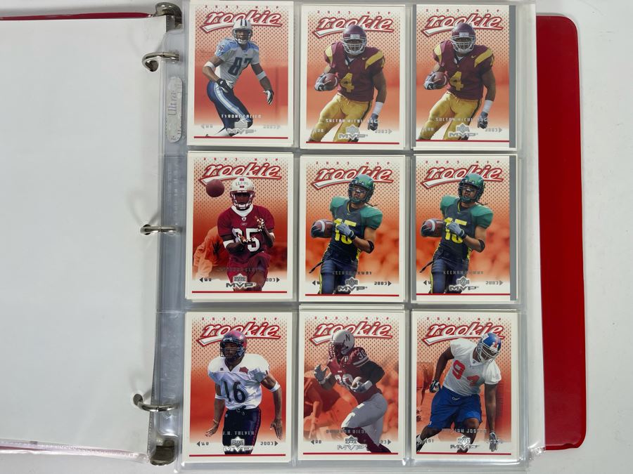 Large Collection Of Rookie Football Cards Approximately 380 Rookie Cards - See Photos For All Cards [Photo 9]
