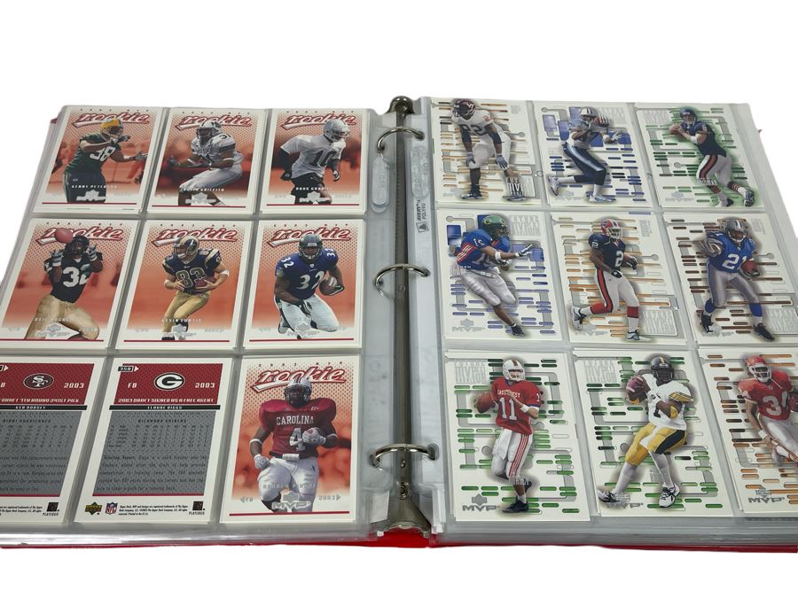 Large Collection Of Rookie Football Cards Approximately 380 Rookie Cards - See Photos For All Cards [Photo 1]