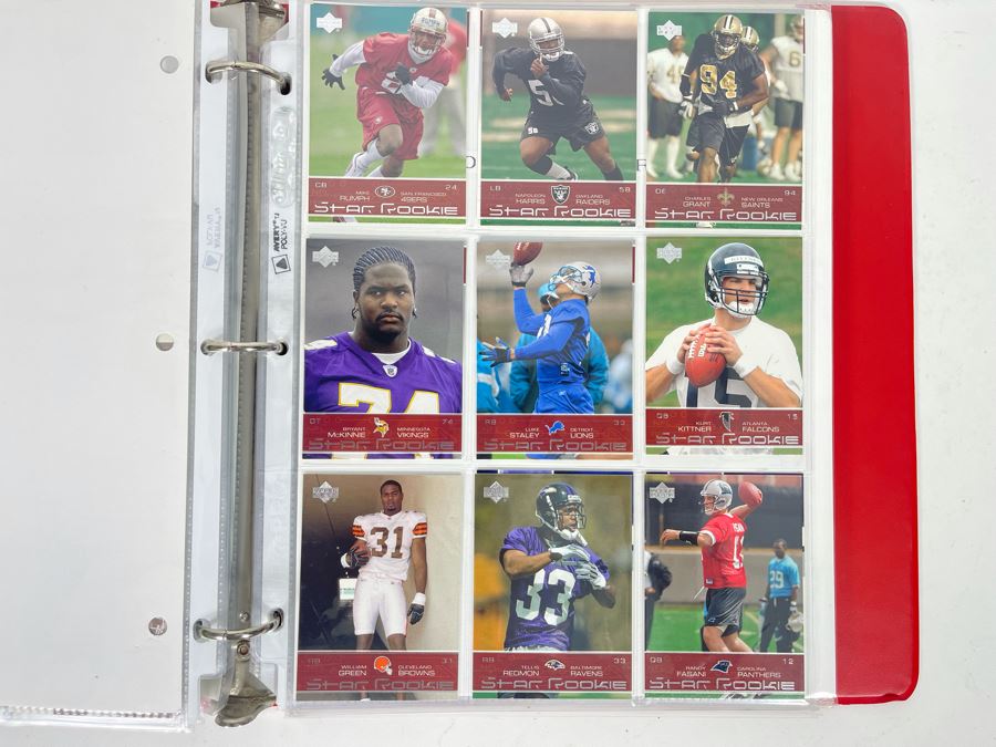 Large Collection Of Rookie Football Cards Approximately 380 Rookie Cards - See Photos For All Cards [Photo 35]