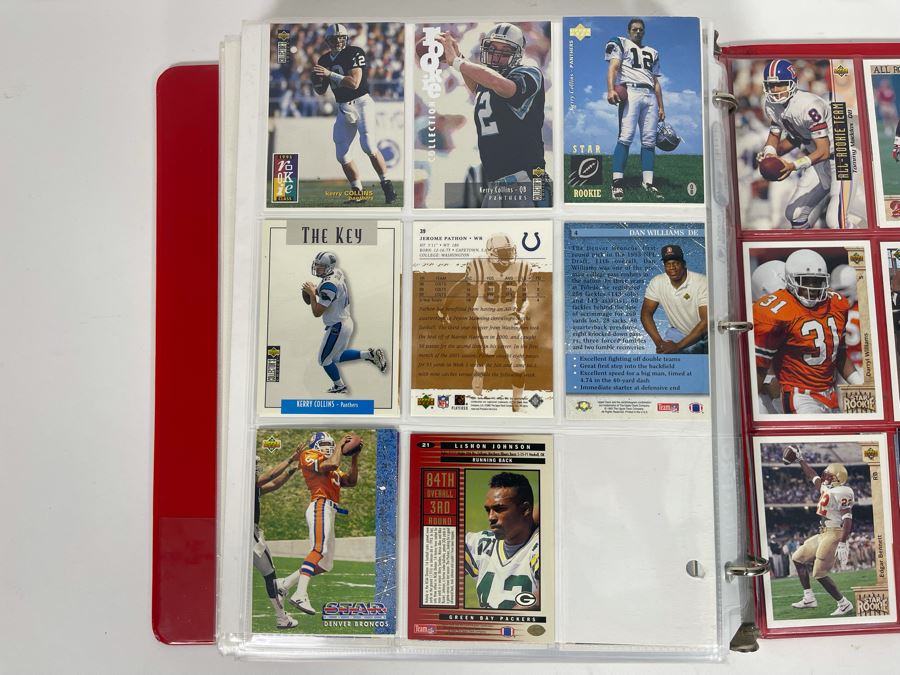 Large Collection Of Rookie Football Cards Approximately 380 Rookie Cards - See Photos For All Cards [Photo 50]