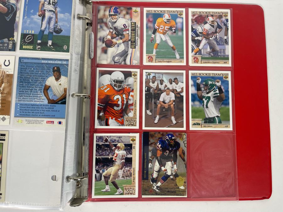 Large Collection Of Rookie Football Cards Approximately 380 Rookie Cards - See Photos For All Cards [Photo 51]