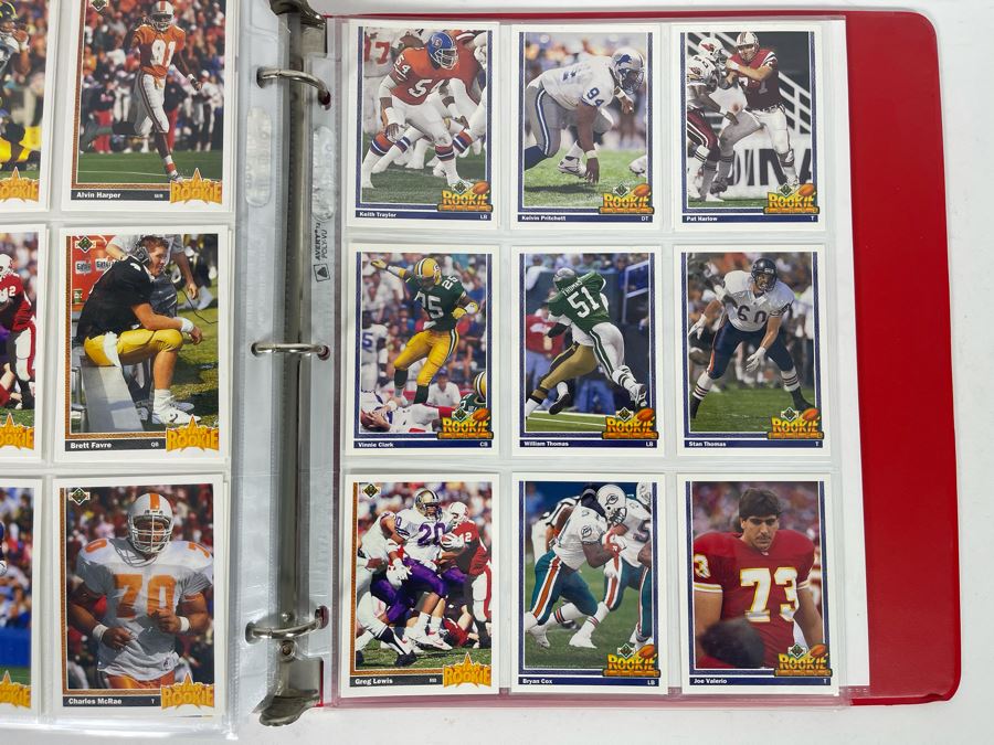 Large Collection Of Rookie Football Cards Approximately 380 Rookie Cards - See Photos For All Cards [Photo 47]