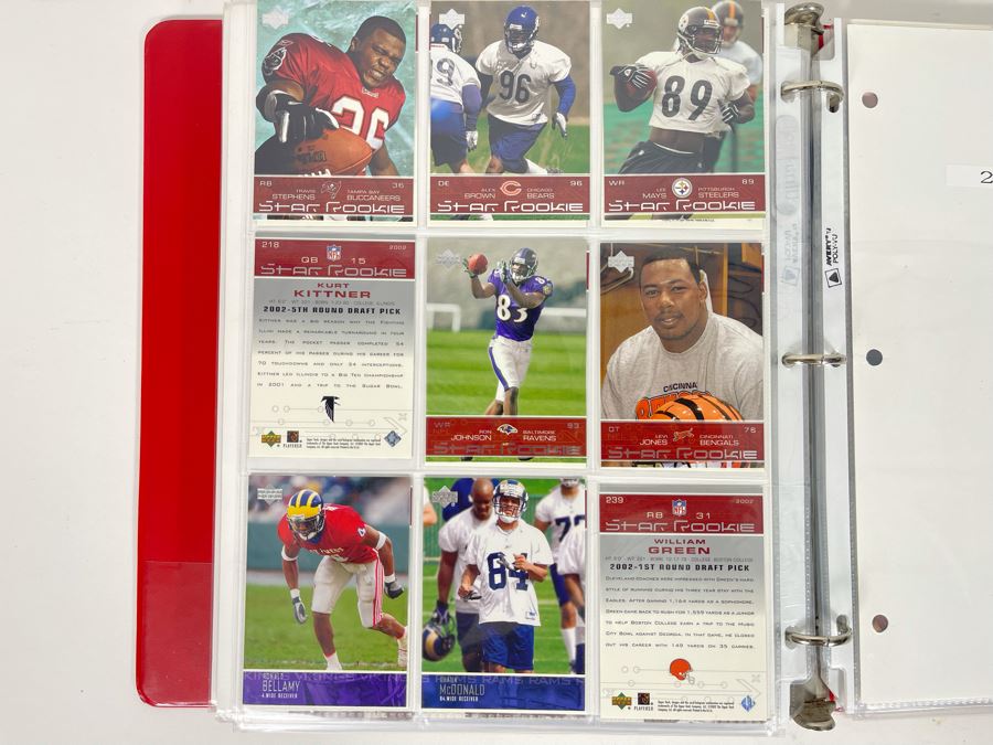 Large Collection Of Rookie Football Cards Approximately 380 Rookie Cards - See Photos For All Cards [Photo 36]