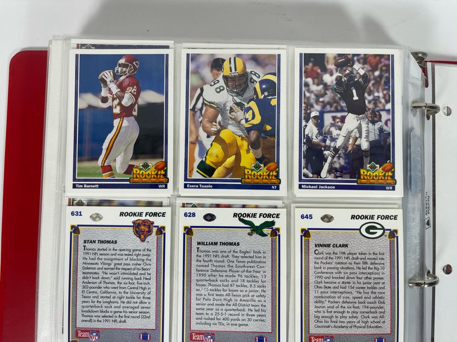 Large Collection Of Rookie Football Cards Approximately 380 Rookie Cards - See Photos For All Cards [Photo 48]
