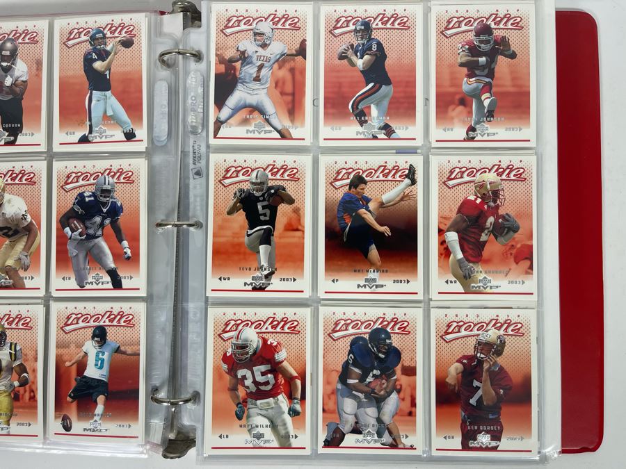 Large Collection Of Rookie Football Cards Approximately 380 Rookie ...