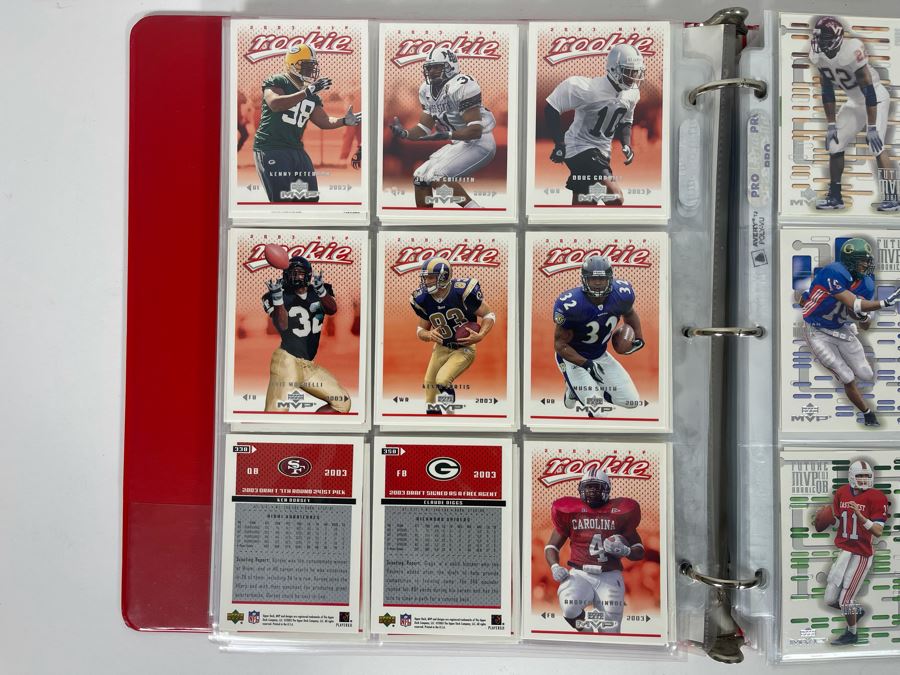 Large Collection Of Rookie Football Cards Approximately 380 Rookie Cards - See Photos For All Cards [Photo 20]