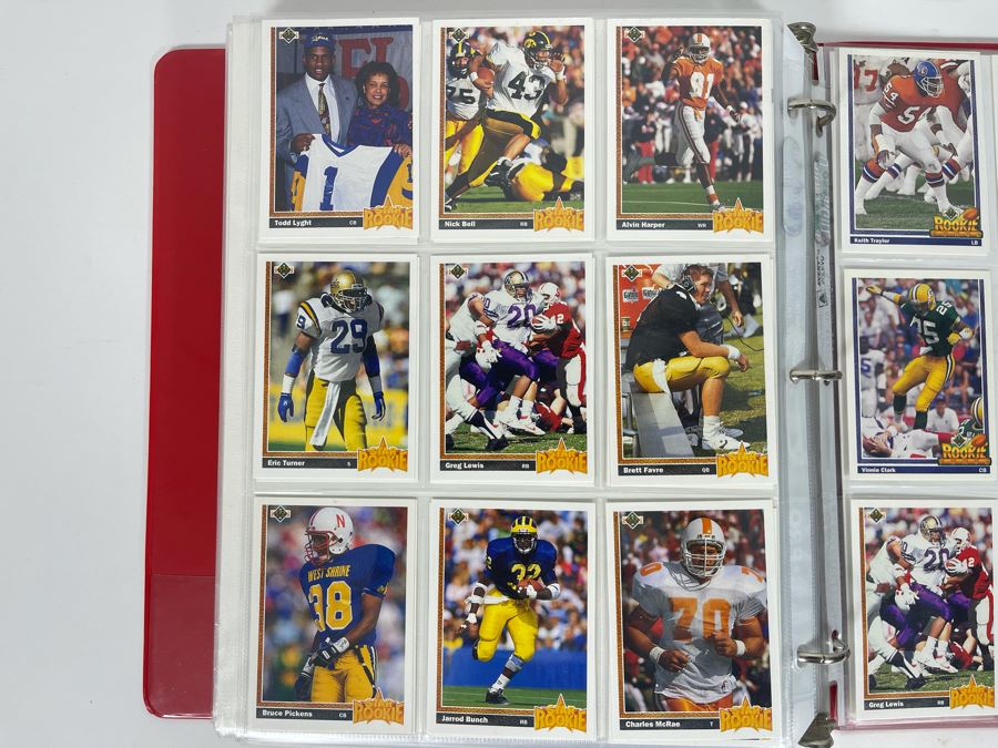 Large Collection Of Rookie Football Cards Approximately 380 Rookie Cards - See Photos For All Cards [Photo 46]