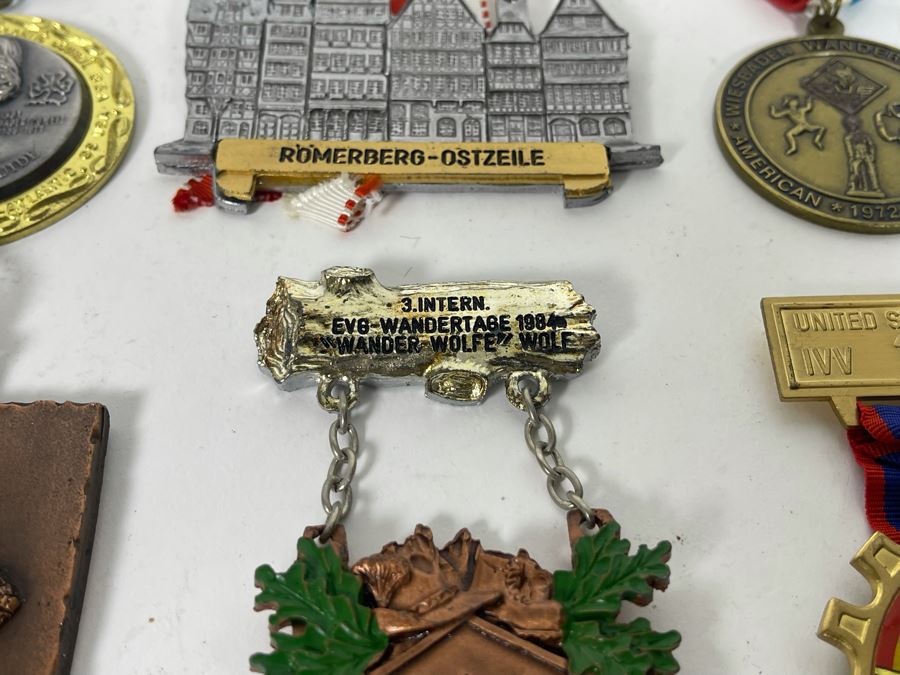 Collection Of Vintage German Cold War Era Volksmarching Medals [Photo 11]