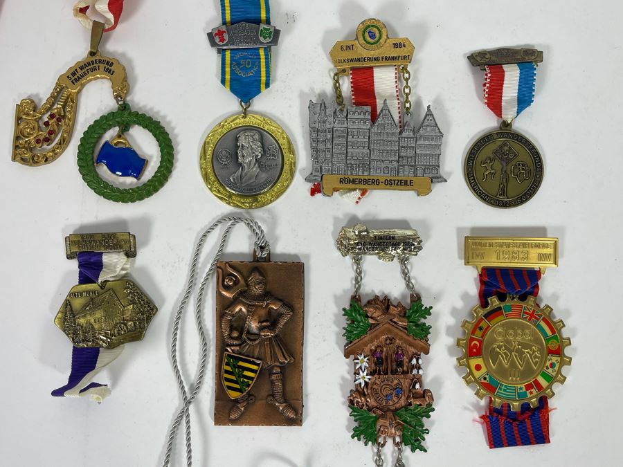 Collection Of Vintage German Cold War Era Volksmarching Medals [Photo 2]