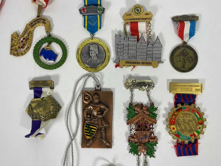 Collection Of Vintage German Cold War Era Volksmarching Medals [Photo 3]