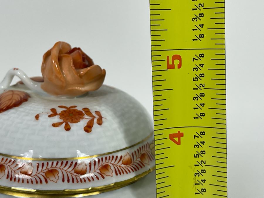 Herend Chinese Bouquet Three Covered Bowls Hand-Painted Made In Hungary 3H And 5H [Photo 9]