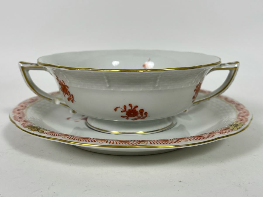 Herend Chinese Bouquet Rust China Hand-Painted Made In Hungary [Photo 5]