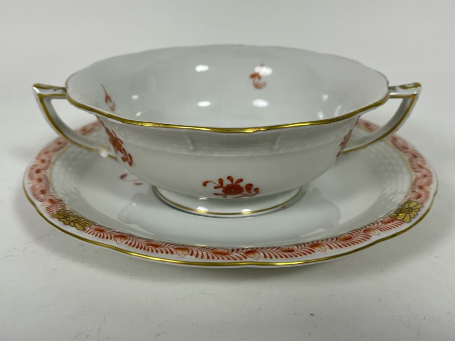 Herend Chinese Bouquet Rust China Hand-Painted Made In Hungary [Photo 2]