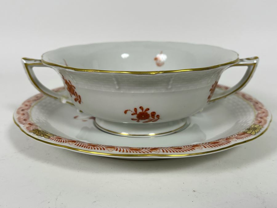 Herend Chinese Bouquet Rust China Hand-Painted Made In Hungary [Photo 3]