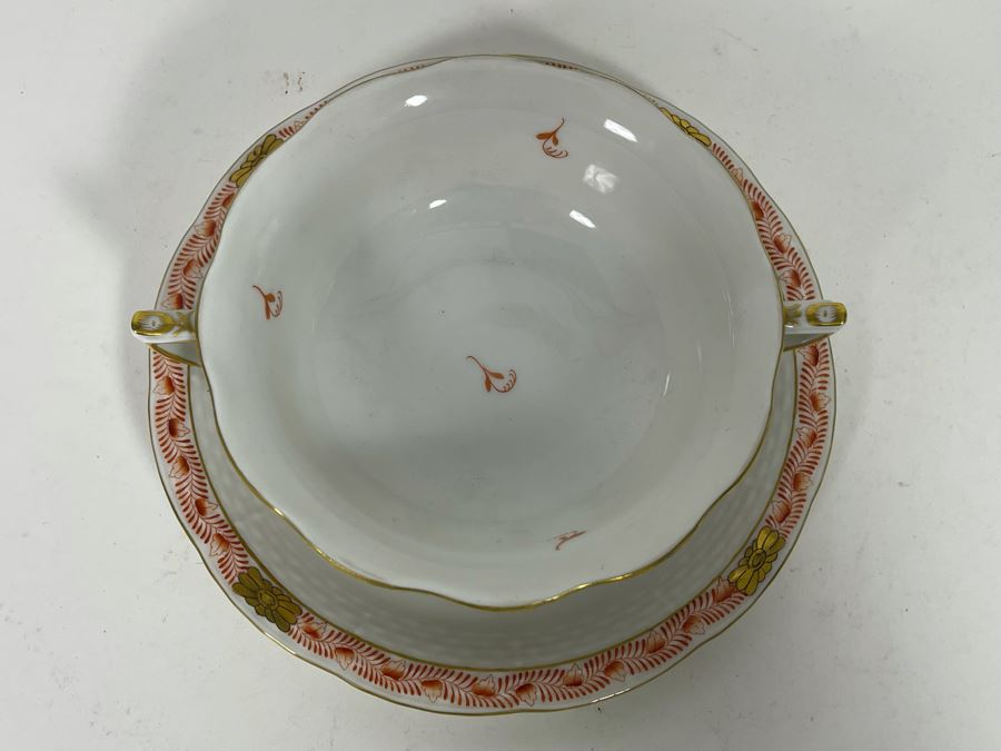 Herend Chinese Bouquet Rust China Hand-Painted Made In Hungary [Photo 4]