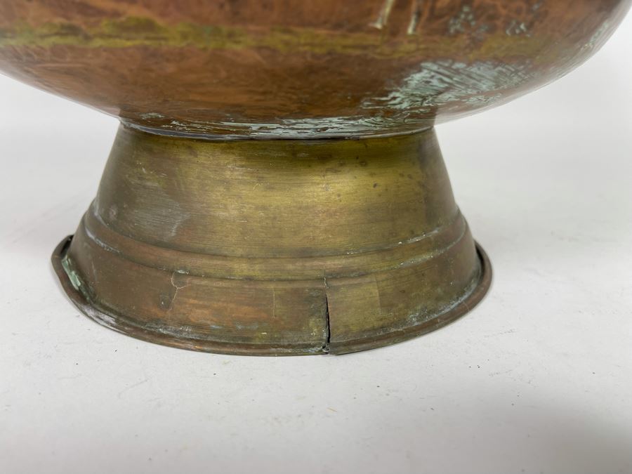 Vintage Brass Ash Scuttle Bucket 15W X 17H [Photo 7]