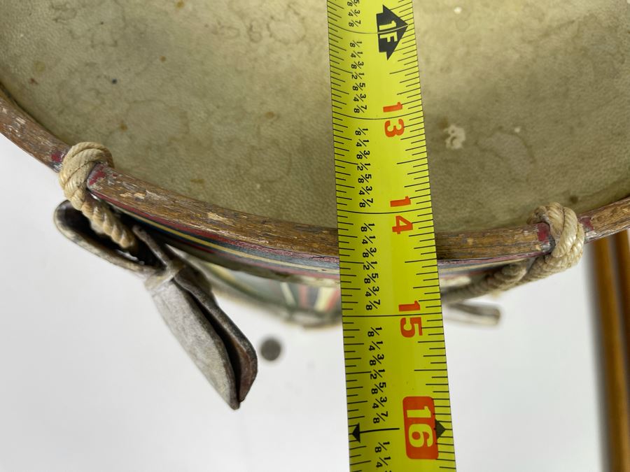 Vintage Hand-Painted British Guard The Worcestershire Regiment Marching Drum Whaley Royce & Coy 14.5R X 15H [Photo 26]