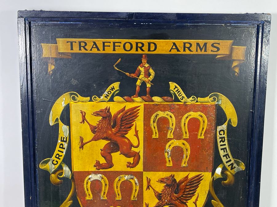 Vintage Hand-Painted British Norwich Pub Ale House Restaurant Sign 29W X 37.5H [Photo 2]