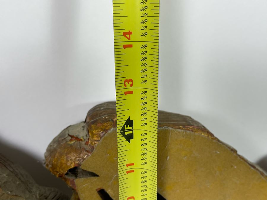 Antique Hand Carved Wooden Gilt American Eagle Wall Plaque “United We Stand” 33.5W X 12H [Photo 19]