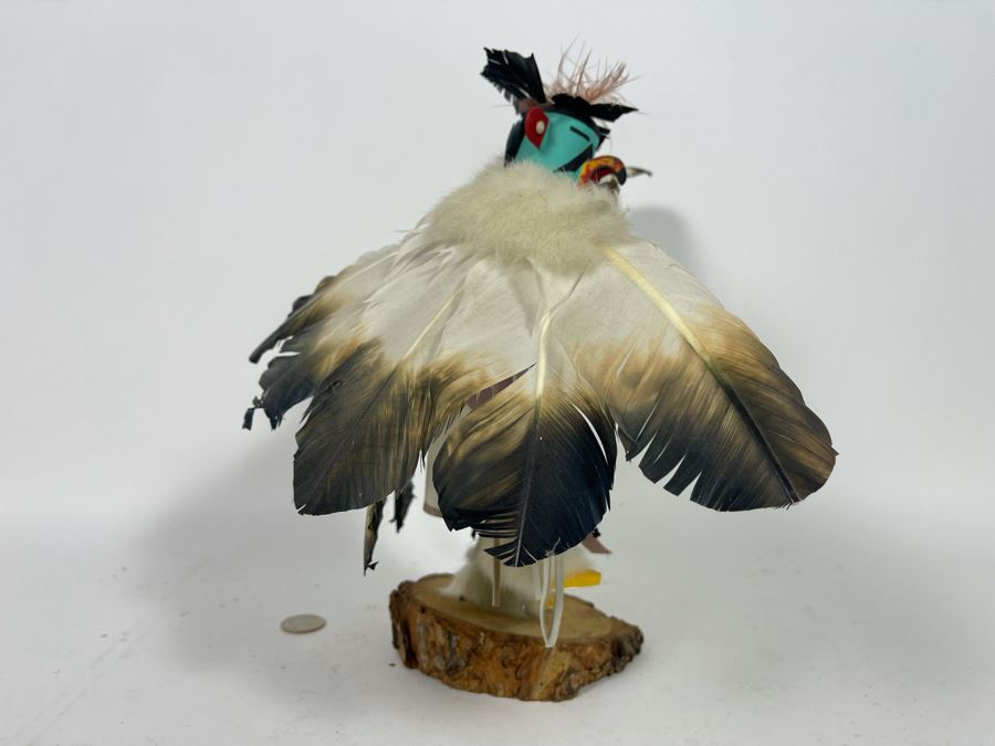 Native American Eagle Dance Kachina Doll Signed 12H [Photo 7]