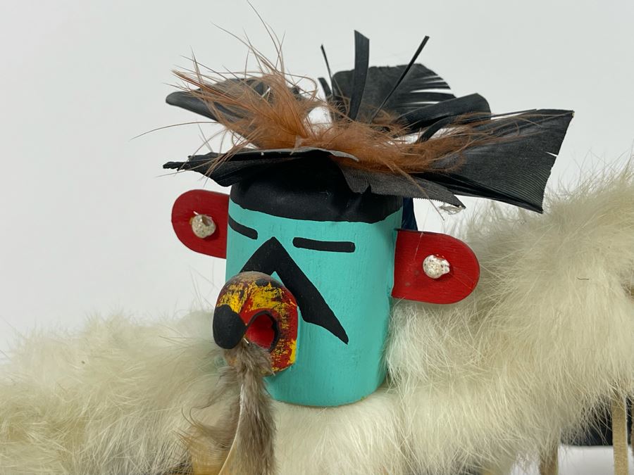 Native American Eagle Dance Kachina Doll Signed 12H [Photo 4]