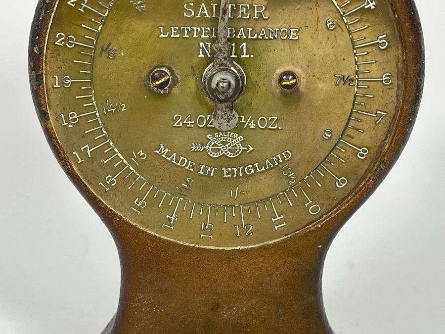 Antique English Letter Balance Scale By Salter 7.5H [Photo 5]