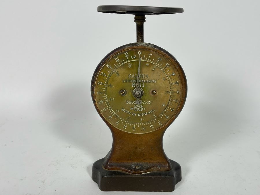 Antique English Letter Balance Scale By Salter 7.5H [Photo 2]