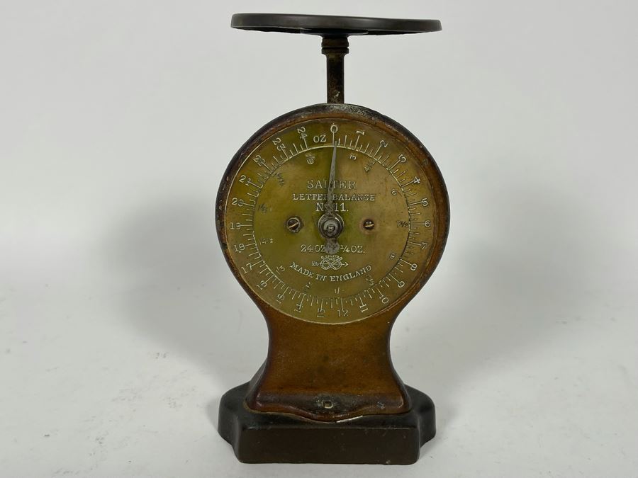 Antique English Letter Balance Scale By Salter 7.5H [Photo 3]
