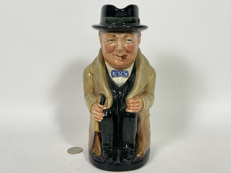 Vintage Royal Doulton Winston Churchill Toby Mug Jug 9H