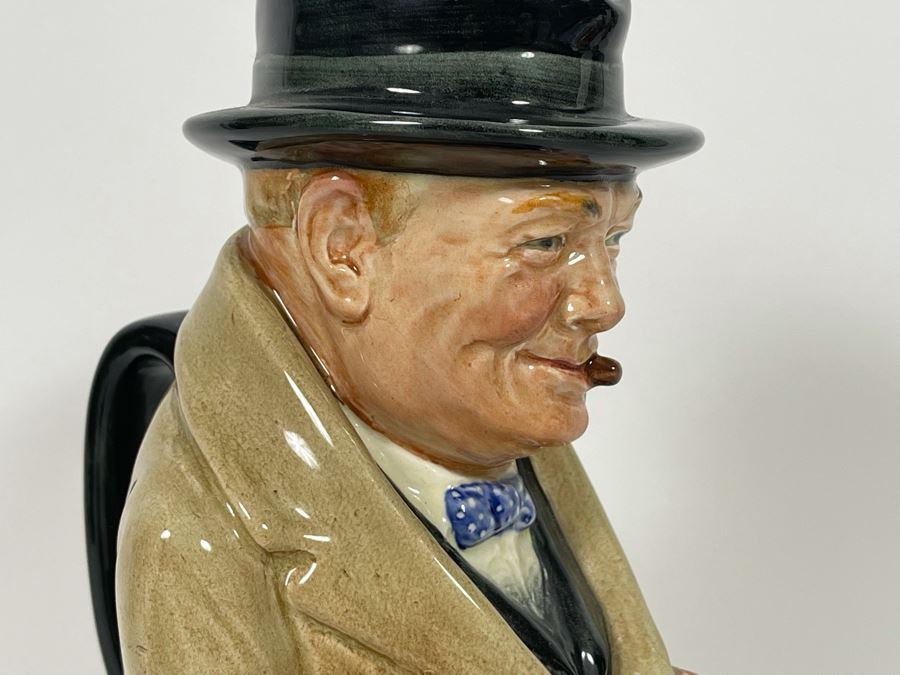 Vintage Royal Doulton Winston Churchill Toby Mug Jug 9H [Photo 7]
