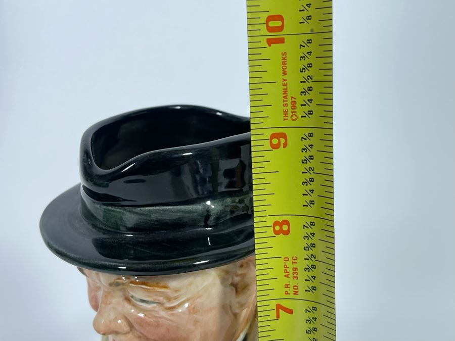 Vintage Royal Doulton Winston Churchill Toby Mug Jug 9H [Photo 12]
