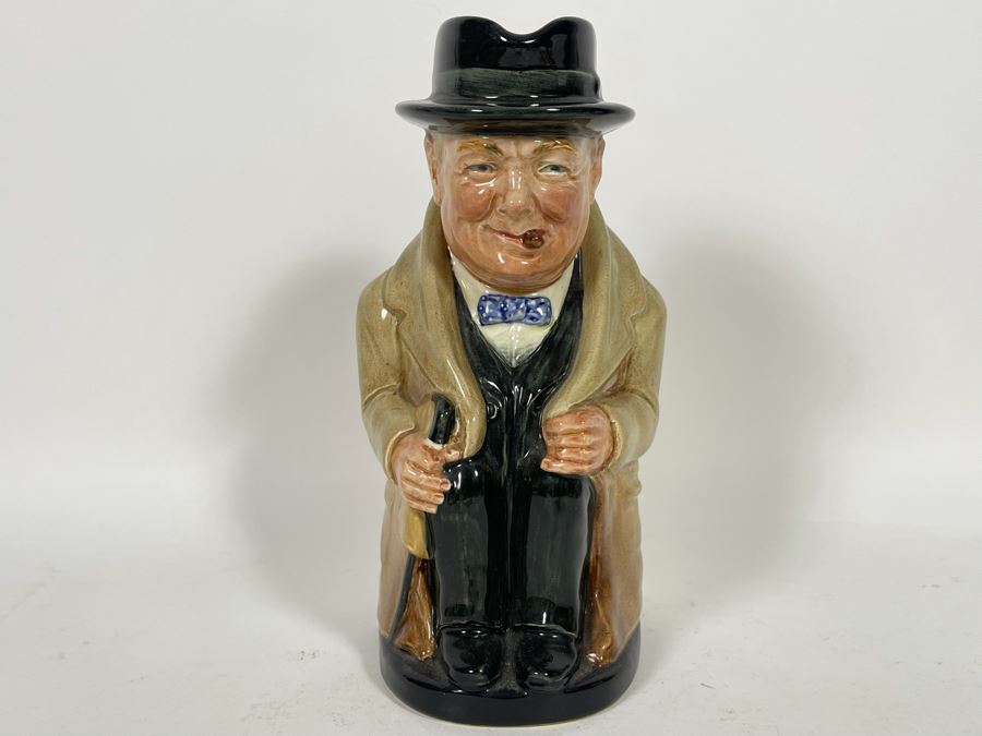 Vintage Royal Doulton Winston Churchill Toby Mug Jug 9H [Photo 4]