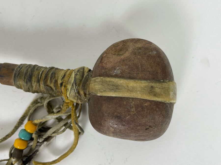 Native American Stone War Club 19.5L [Photo 6]