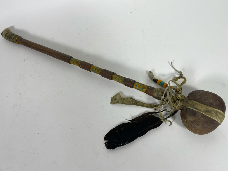 Native American Stone War Club 19.5L [Photo 12]