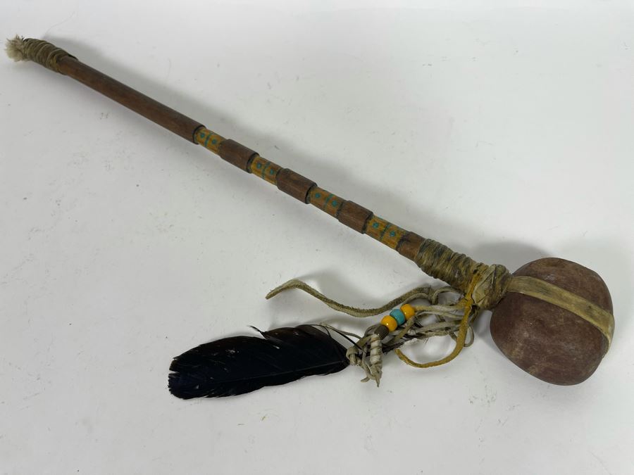 Native American Stone War Club 19.5L [Photo 2]