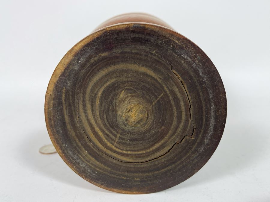 Vintage Wooden Pharmacist Mortar And Pestle 6W X 7.5H [Photo 9]